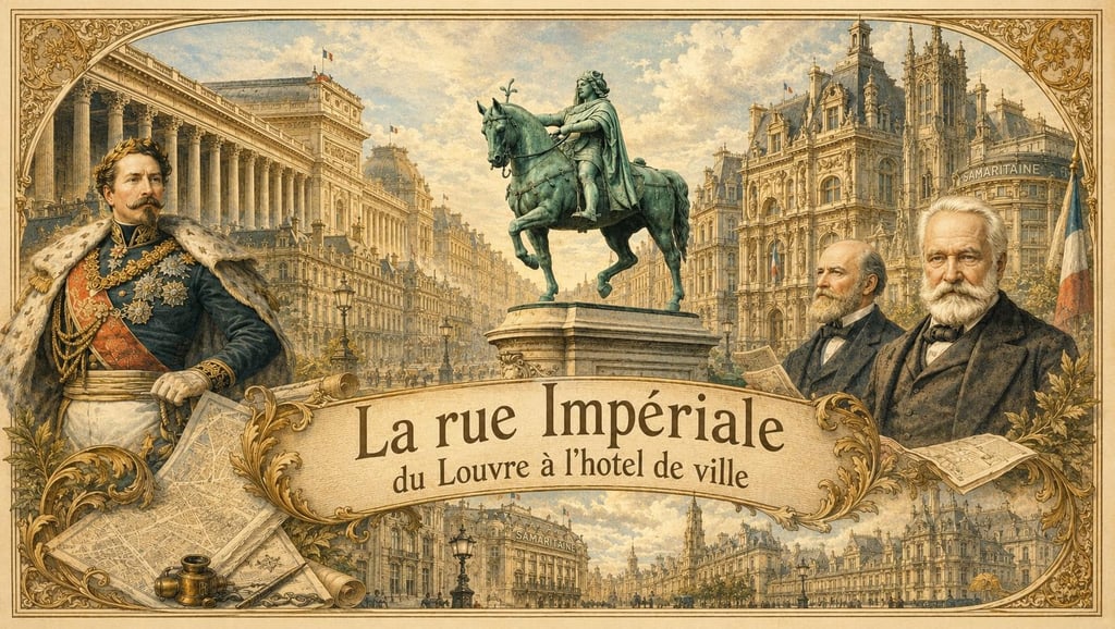 Visite de la rue Impériale (du Louvre à l'Hôtel de Ville)