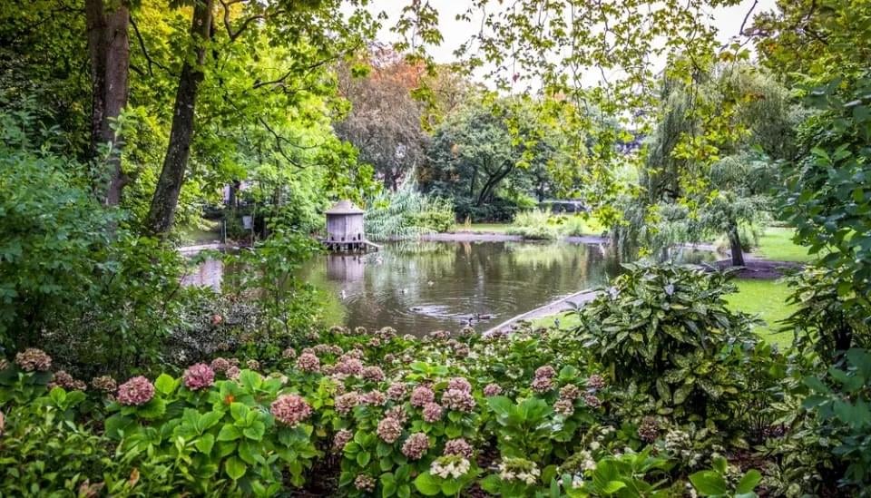 Flânerie douce en soirée au jardin royal