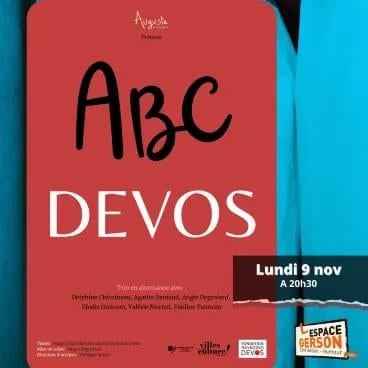 🎠Théâtre : Spectacle "ABC Devos" à l'Espace Gerson