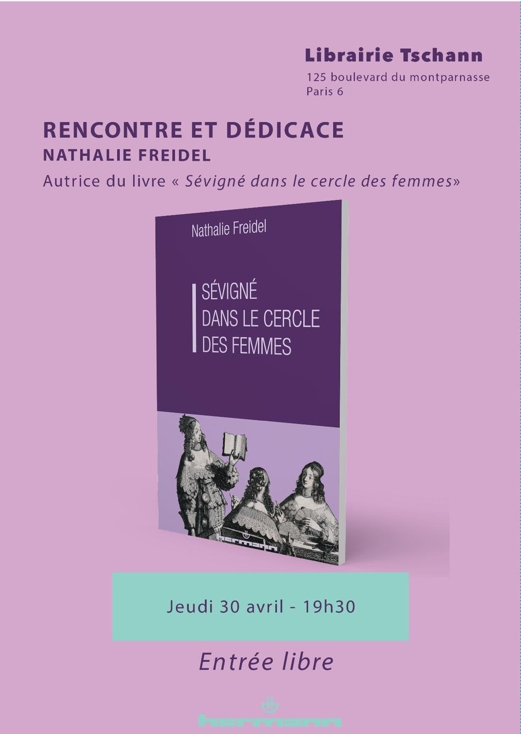 Sévigné dans le Cercle des Femmes, rencontre et dédicace avec Nathalie Freidel