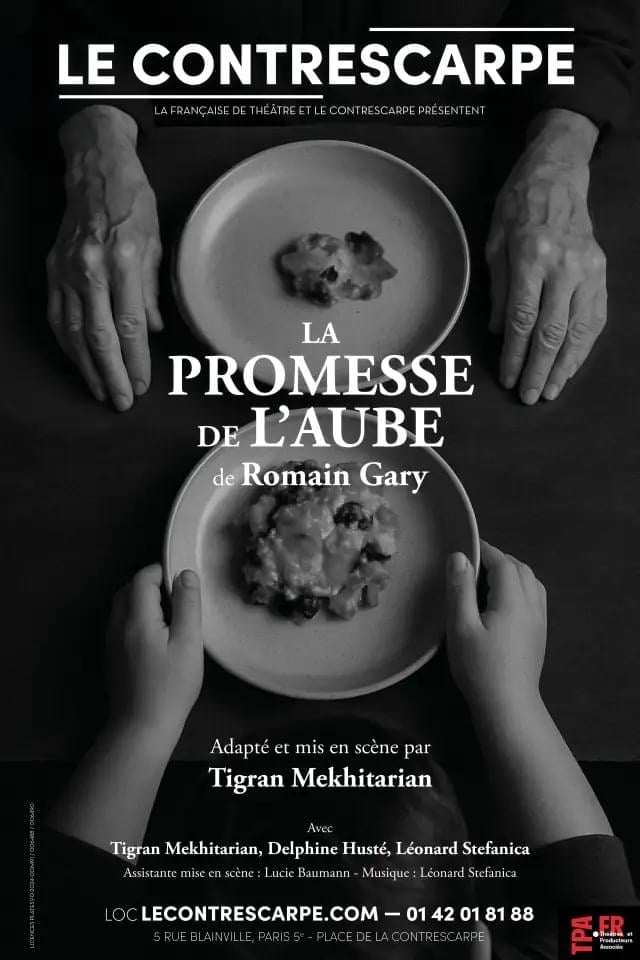 Théâtre : La promesse de l'aube au théâtre le contrescarpe