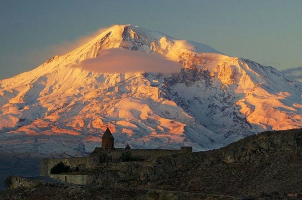Panoramic view on Tsaghats Kar Monastery.