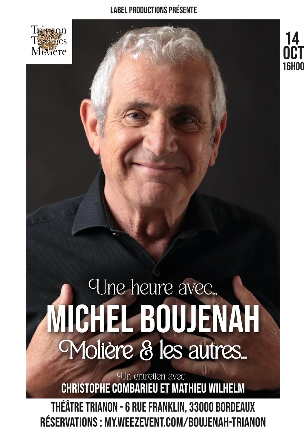 Une heure avec Michel Boujenah, Molière et les autres
