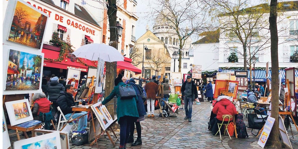 Flânerie sur la place du tertre