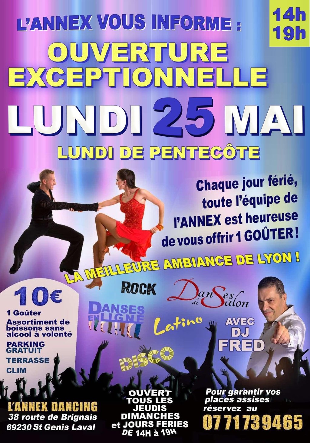 à 14h Gouter dansant à L'Annex dancing