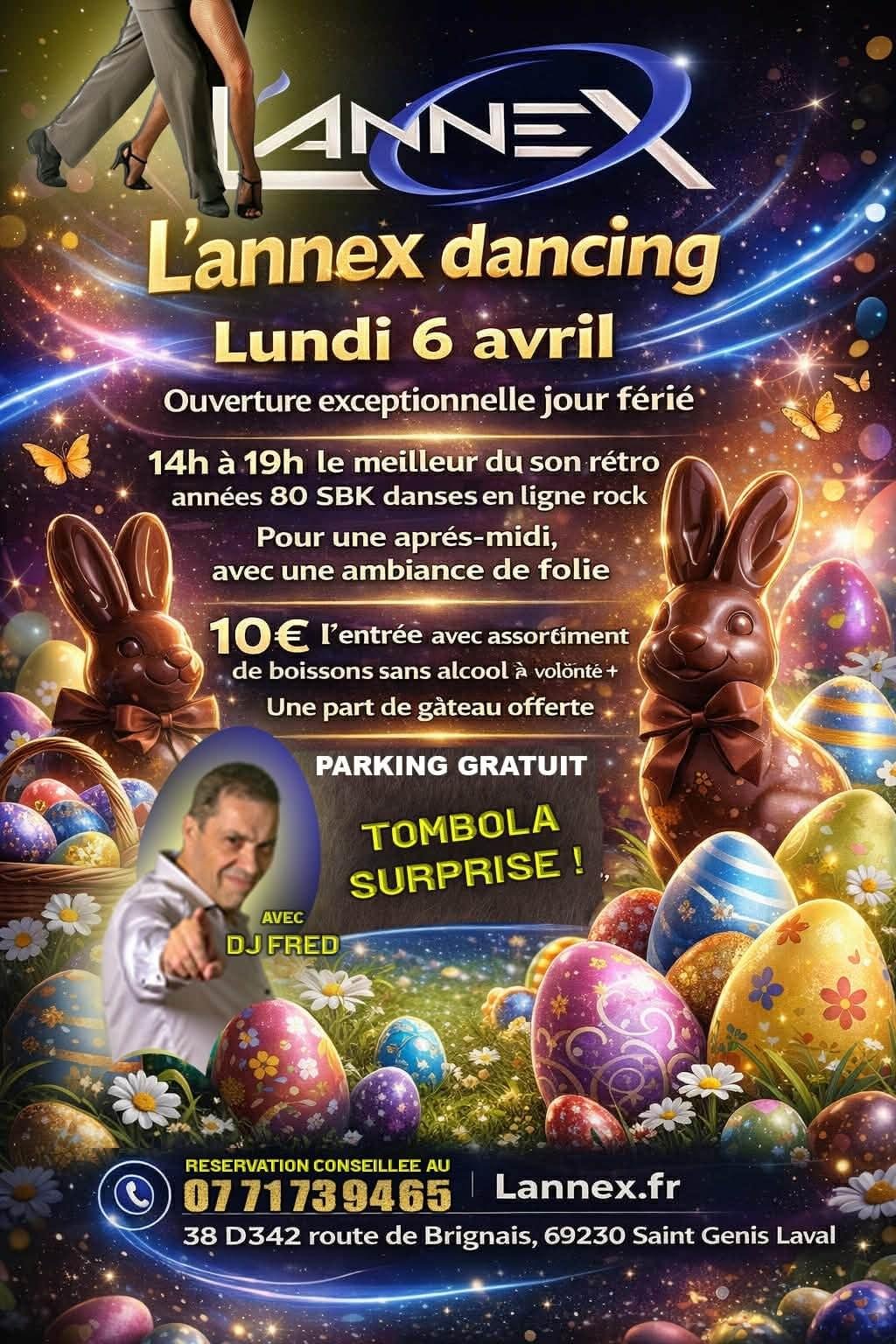 A group of people dancing in front of a building