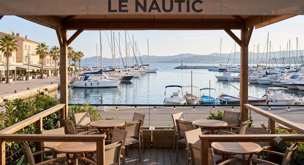 Apéro au bord de l'eau : face au port de Bandol