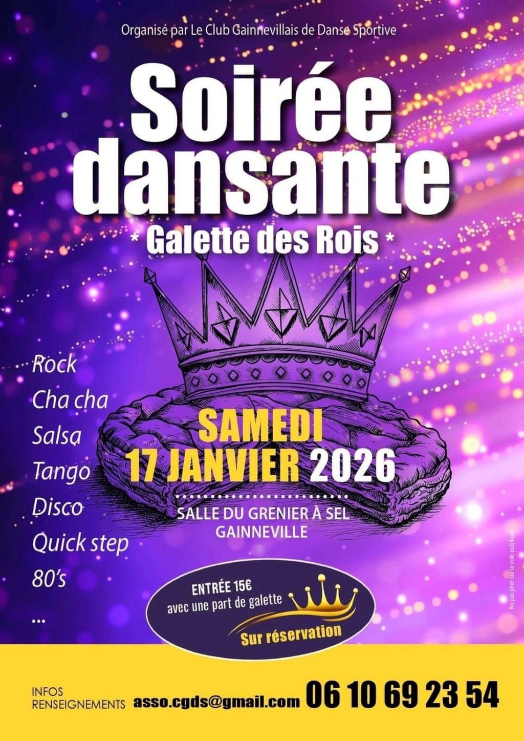 Soirée dansante toutes danses à Gainneville (76)