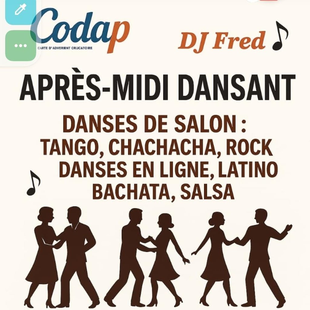 à 14h Gouter dansant 259 rue de Créqui à Lyon 3e 