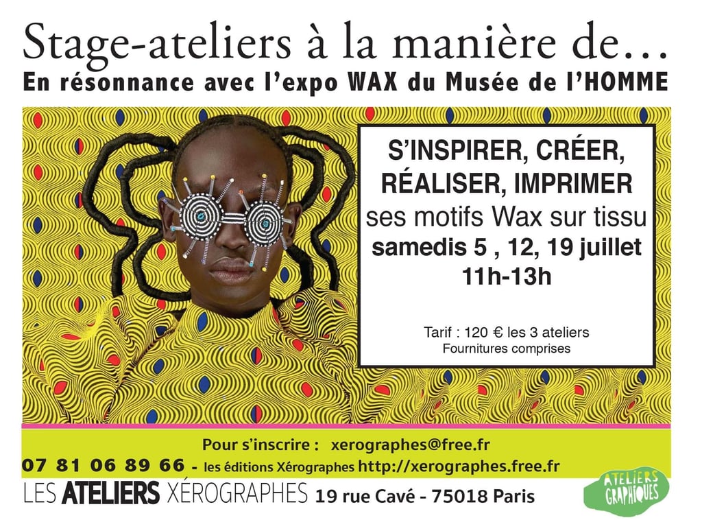 Stage-ateliers à la manière de… le WAX