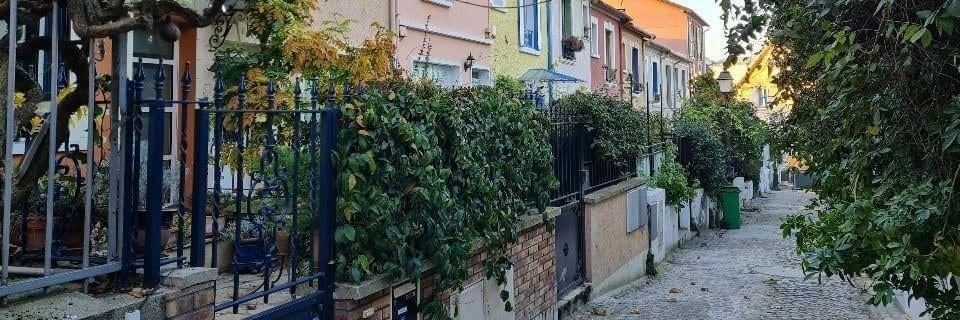 A reflection of a sky and clouds in a pool of water