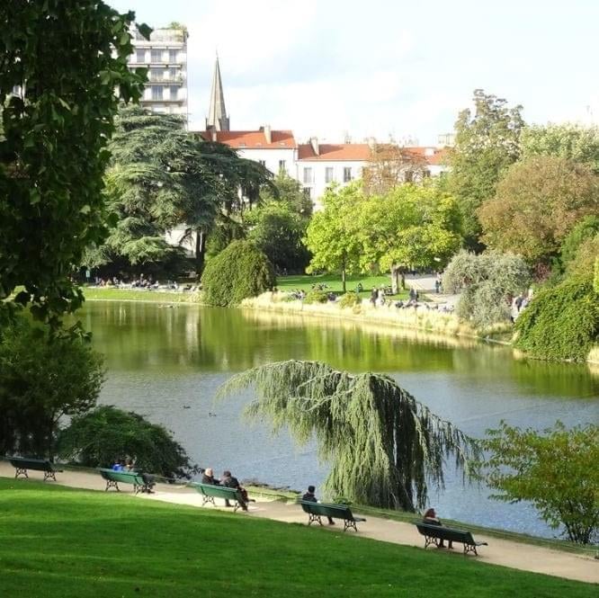 Marche nordique au Parc Montsouris