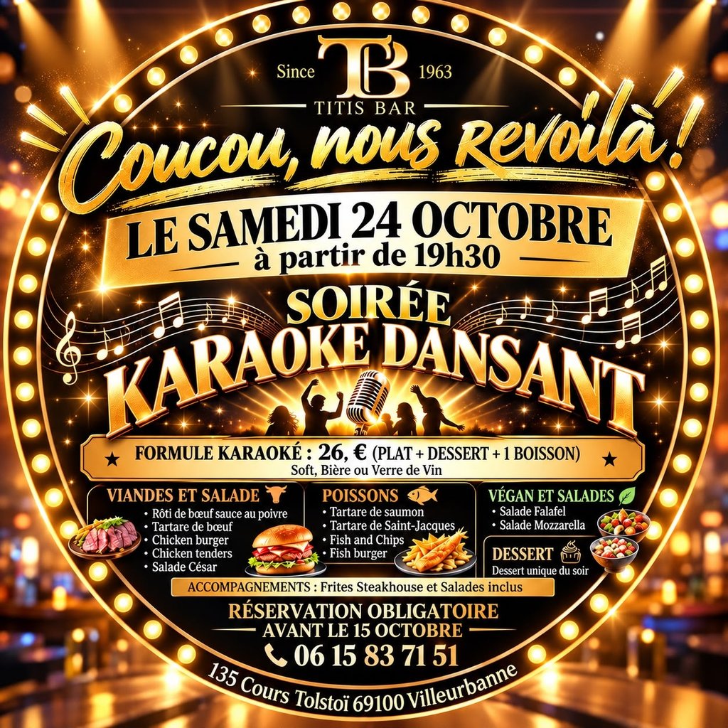 SOIRÉE KARAOKÉ DANSANT