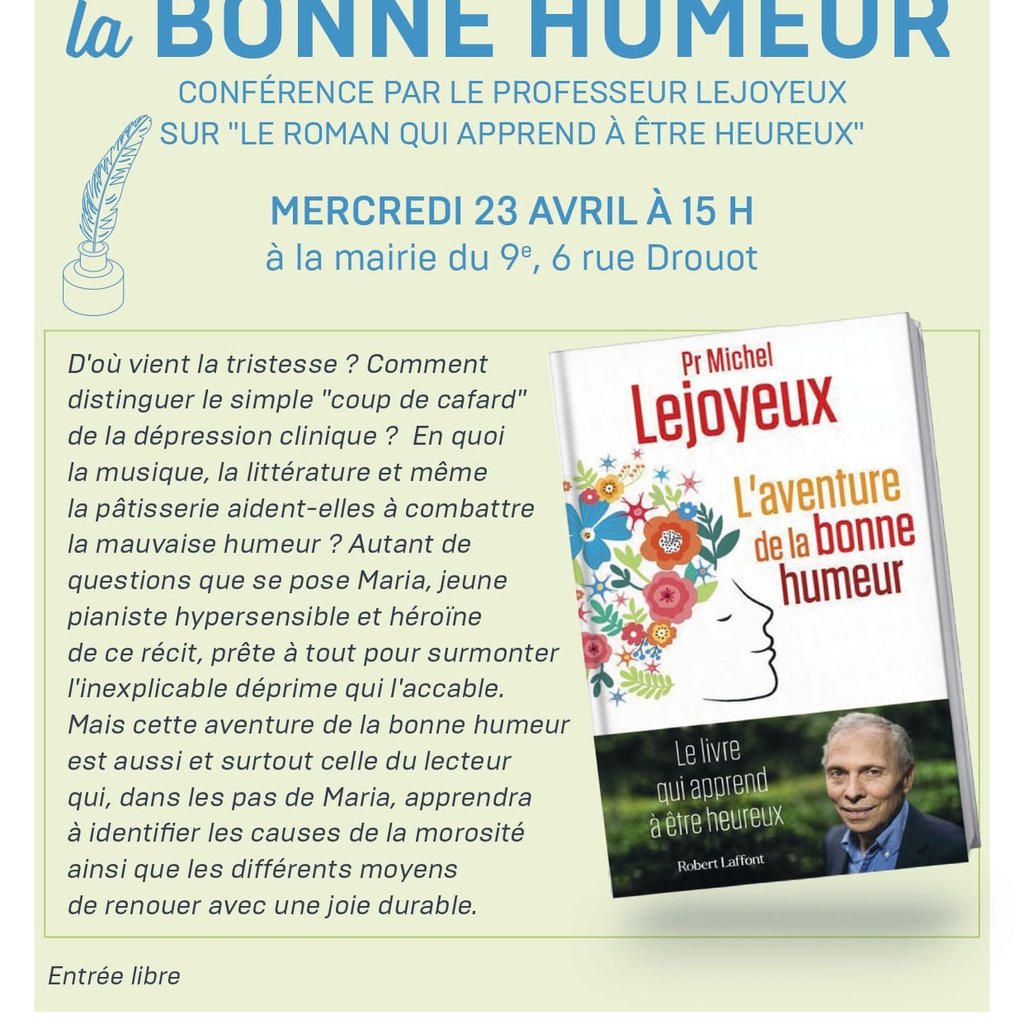 Conférence à la mairie du 9eme (merci de prendre le temps de lire le descriptif 😃🙂)