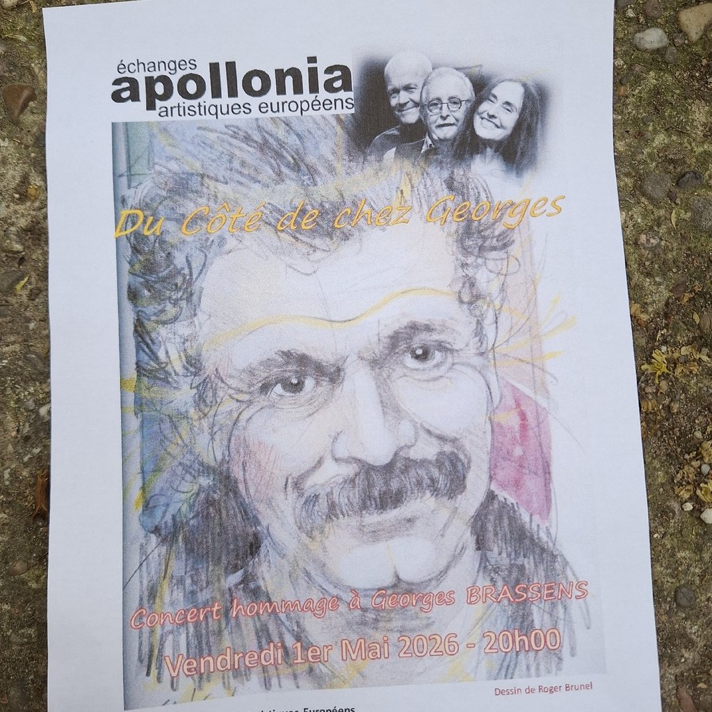 Concert hommage à Georges Brassens dans le jardin d'Apollonia
