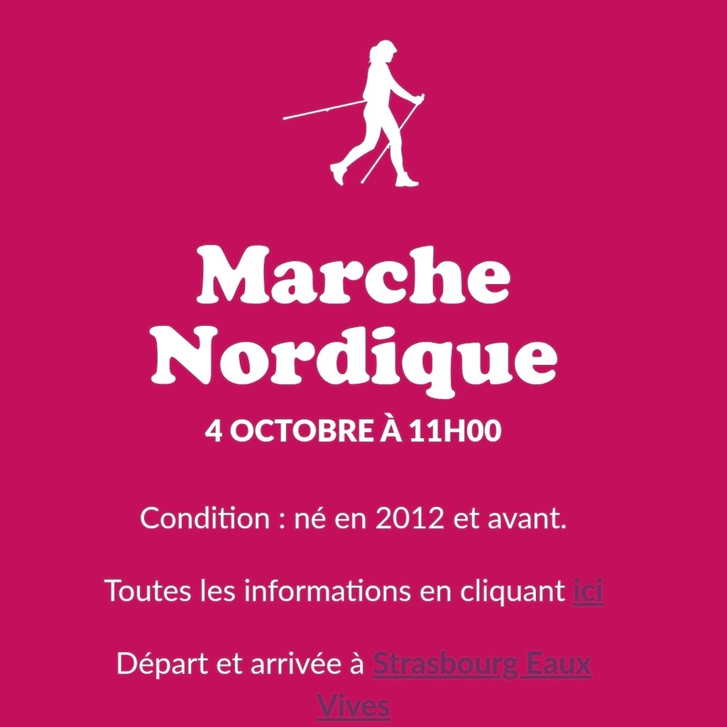 Marche nordique contre le cancer du sein