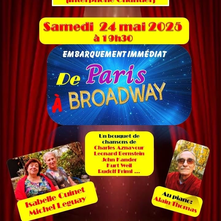 concert chant " De Paris a Broadway"