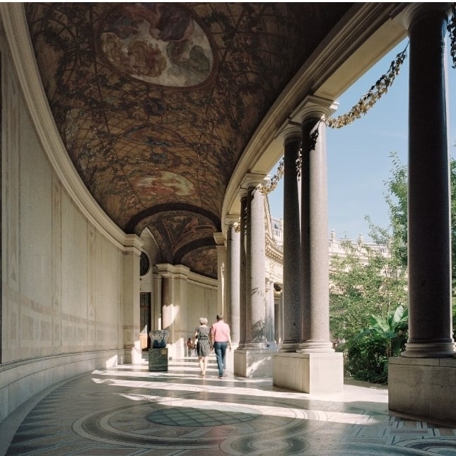 Grand building with ornate facade and columns