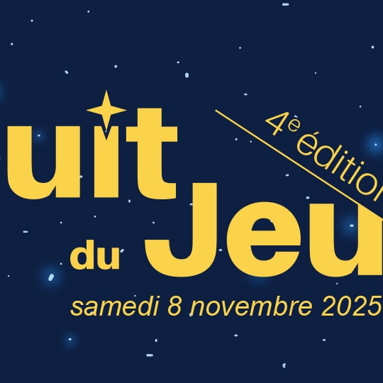 Street lights illuminate a dark road at night.