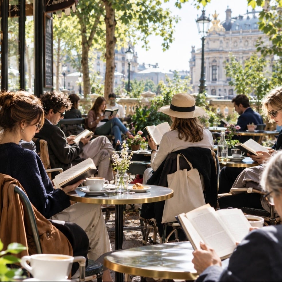 Reading in the park