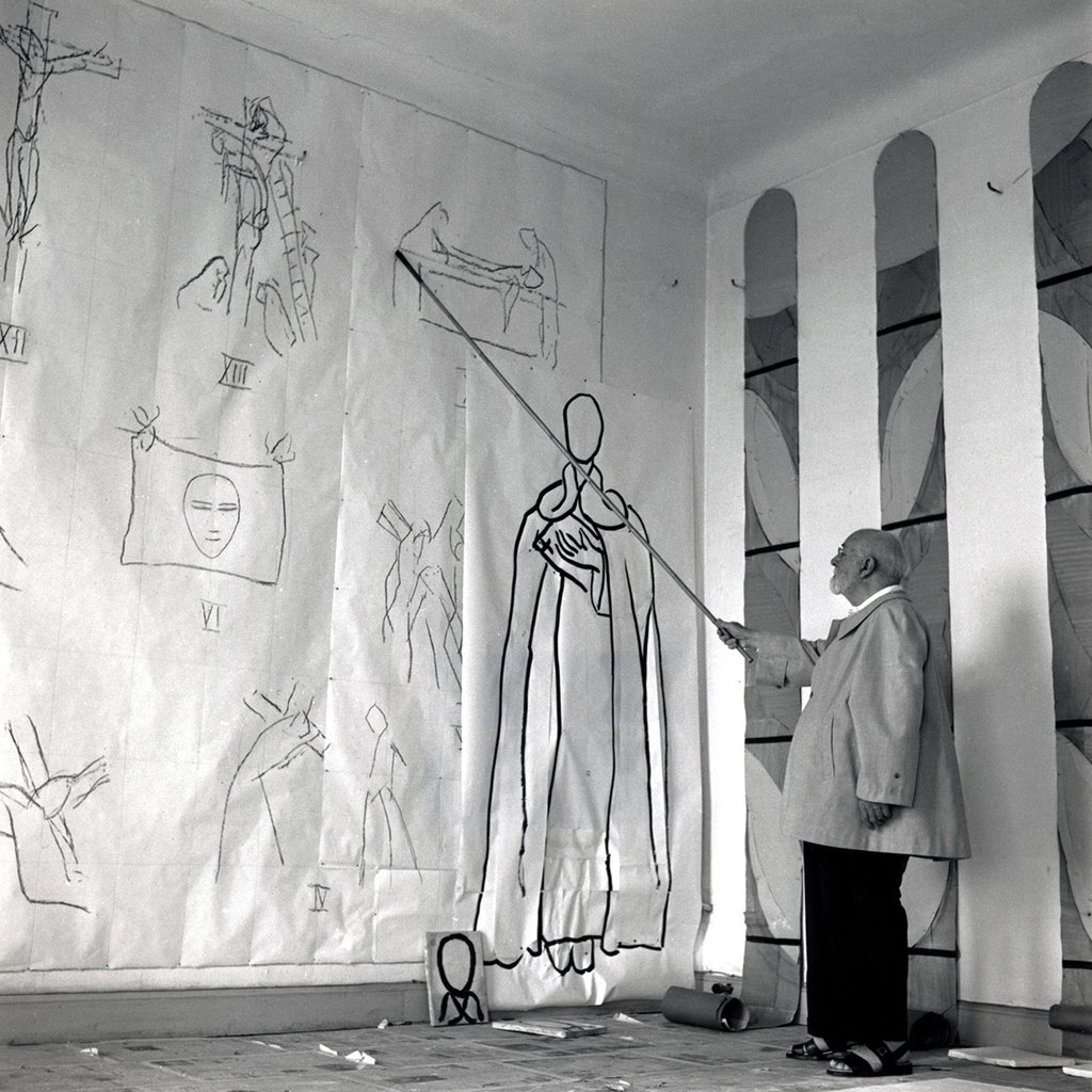 An abstract landscape painting with diagonal which I painted in acrylic paint in 1989; modern wall art design in free images