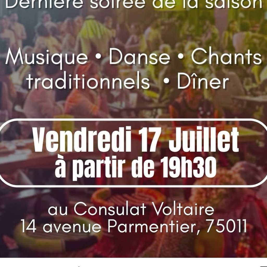 Soiree dîner au goût de la Paix