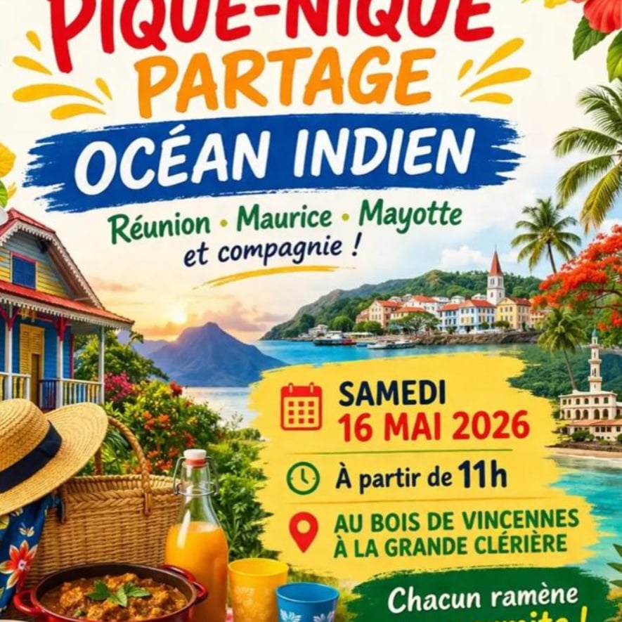 pique -nique Réunionnais à la clairière du bois Vincennes