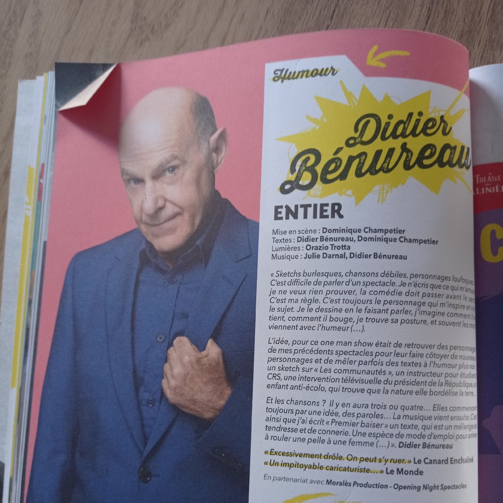 spectacle de Didier Benureau