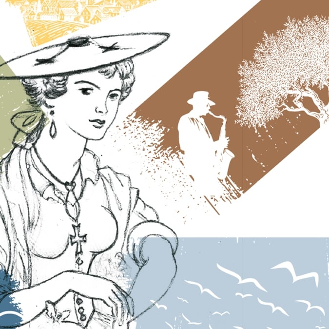 A red sign hanging from the side of a building