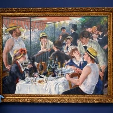Lunch at the Restaurant Fournaise (The Rowers’ Lunch) Date: 1875 Artist: Pierre-Auguste Renoir French, 1841-1919 https://www.artic.edu/artworks/81555/lunch-at-the-restaurant-fournaise-the-rowers-lunch