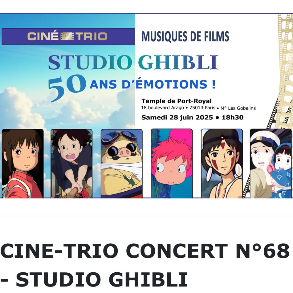 Concert hommage au Studio Ghibli : Magie et musique en live