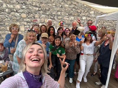 Apéro du soir à Nice avec Pénélope de l’équipe Colette !