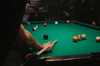 billard avec Fleur ! 