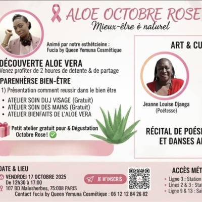 ALOE OCTOBRE ROSE / MIEUX-ÊTRE AU NATUREL