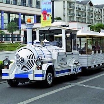 Visite d'Enghien-Les-Bains (95) avec le petit train touristique