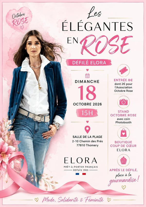 💕 Les Élégantes en Rose – Défilé Elora 💕  La mode au service de la solidarité