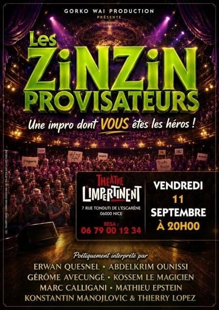 🎭 Soirée Théâtre : Spectacle d'improvisation «Les Zinzinprovisateurs