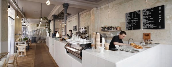 Pause au café coutume