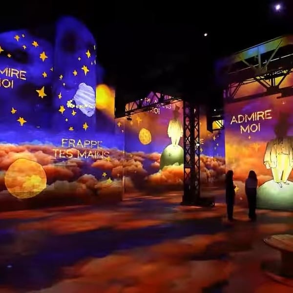 🌟 Le Petit Prince, l'Odyssée immersive à l'Atelier des Lumières