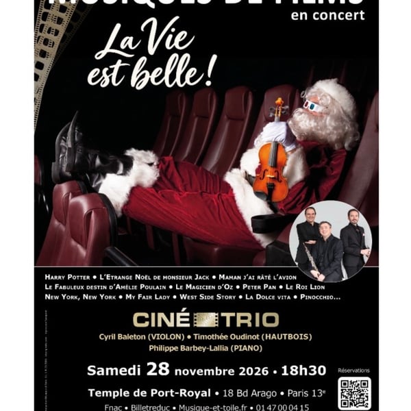 La vie est belle concert par Ciné Trio