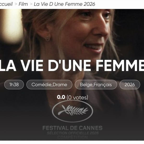 Séance Cinéma 🎥 La vie d’une femme 👩🏻 🎬
