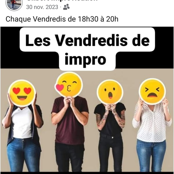 atelier théâtre d'improvisation 🥳