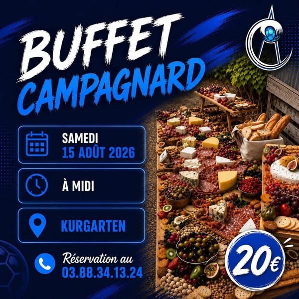 Buffet campagnard au chalet du Kurgarten