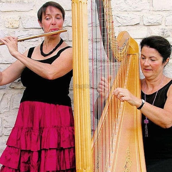 Concert🎶🎵Soprano, Flute traversière & Harpe avec Roland 🌟