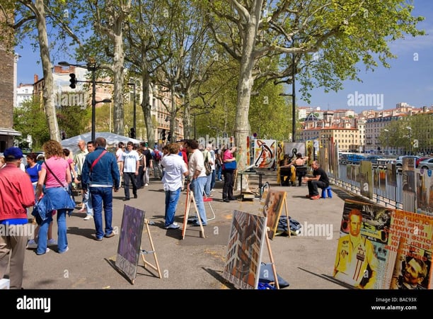 Marché de la création sur les quais