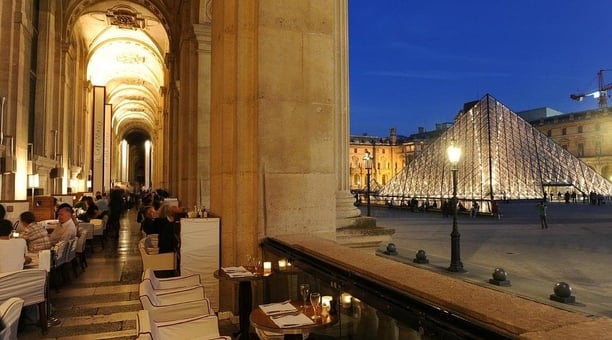 Déjeuner avec vue au café marly