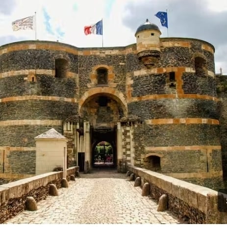 Visite du château de Angers .