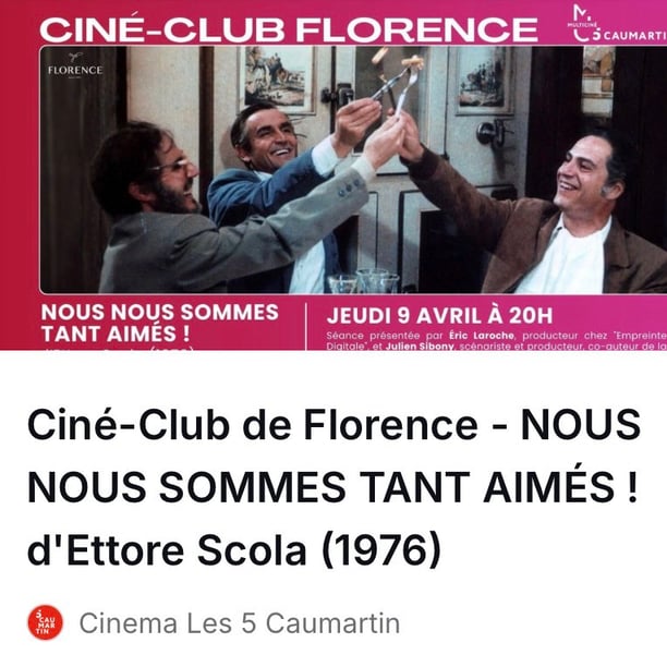 🎥Le CINE-Club 📽️🎬 de Florence🍿