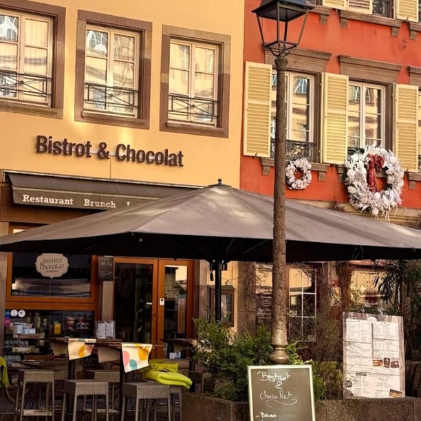 Chocolat noir chaud chez Bistrot & Chocolat