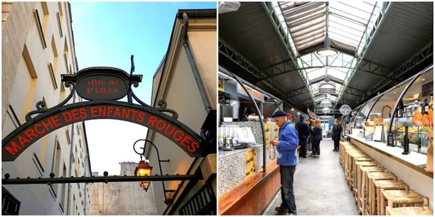 Déjeuner au marché des enfants rouges